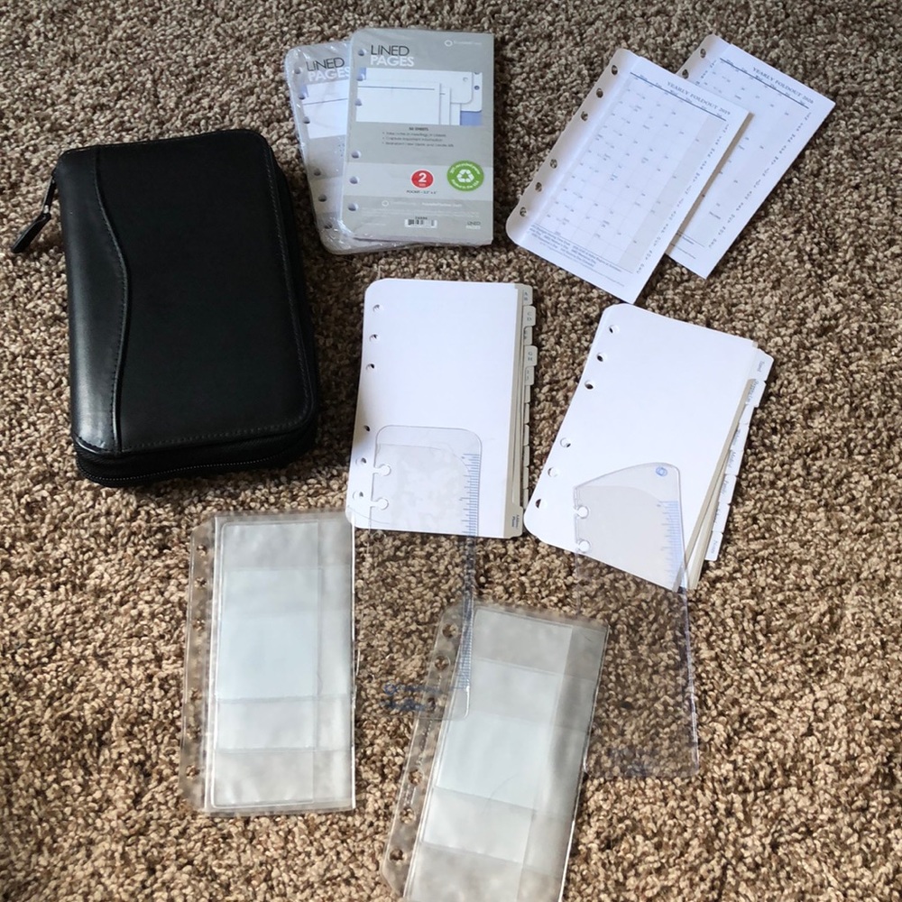 Franklin Covey pocket size binder planner & more